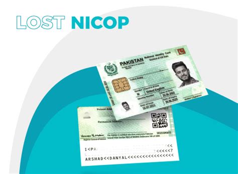 lost nadra smart card|lost nicop card number.